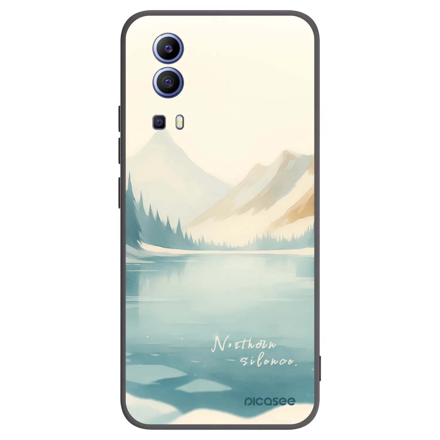 Picasee Vivo Y52 5G Hülle - Schwarzes Silikon - NOTHERN SILENCE