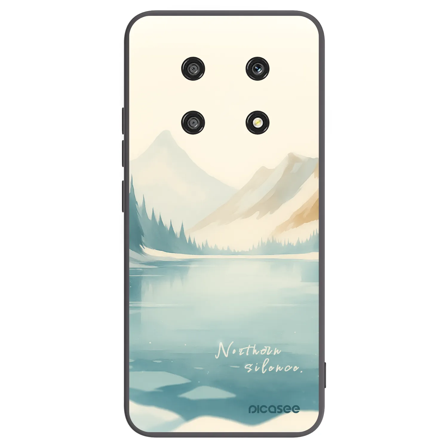 Picasee Honor Magic4 Lite 5G Hülle - Schwarzes Silikon - NOTHERN SILENCE