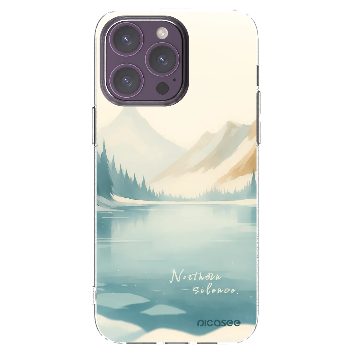 Picasee Apple iPhone 14 Pro Max Hülle - Transparentes Silikon - NOTHERN SILENCE