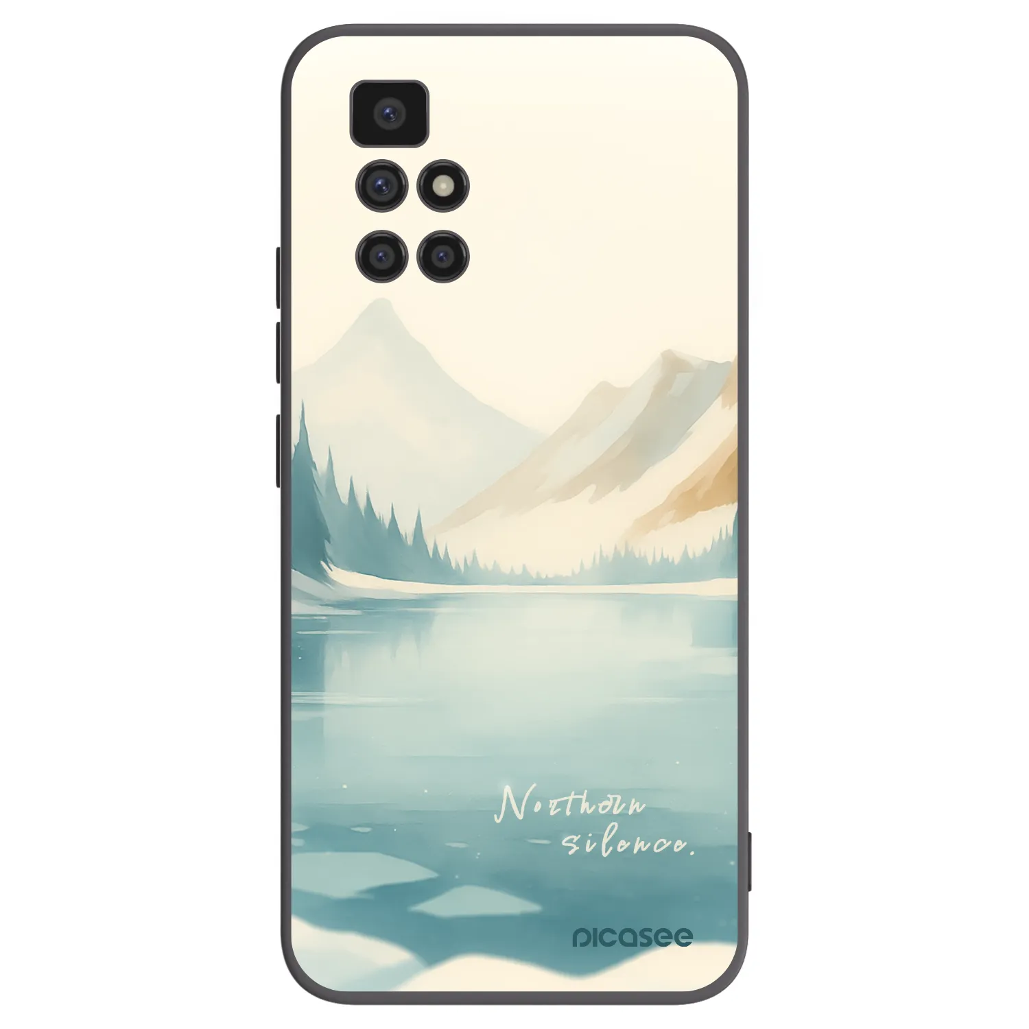 Picasee Xiaomi Redmi 10 (2022) Hülle - Schwarzes Silikon - NOTHERN SILENCE