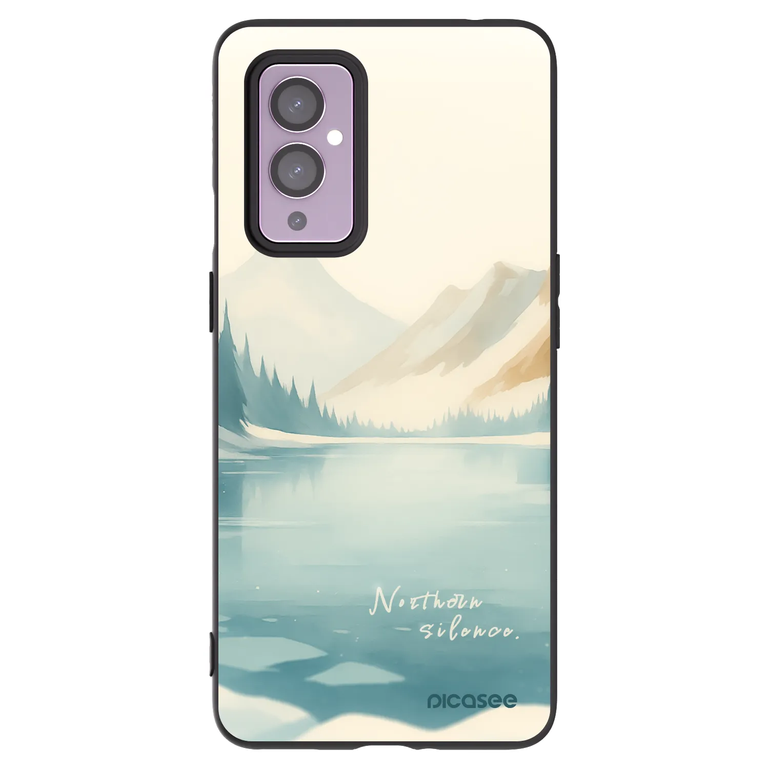 Picasee OnePlus 9 Hülle - Schwarzes Silikon - NOTHERN SILENCE