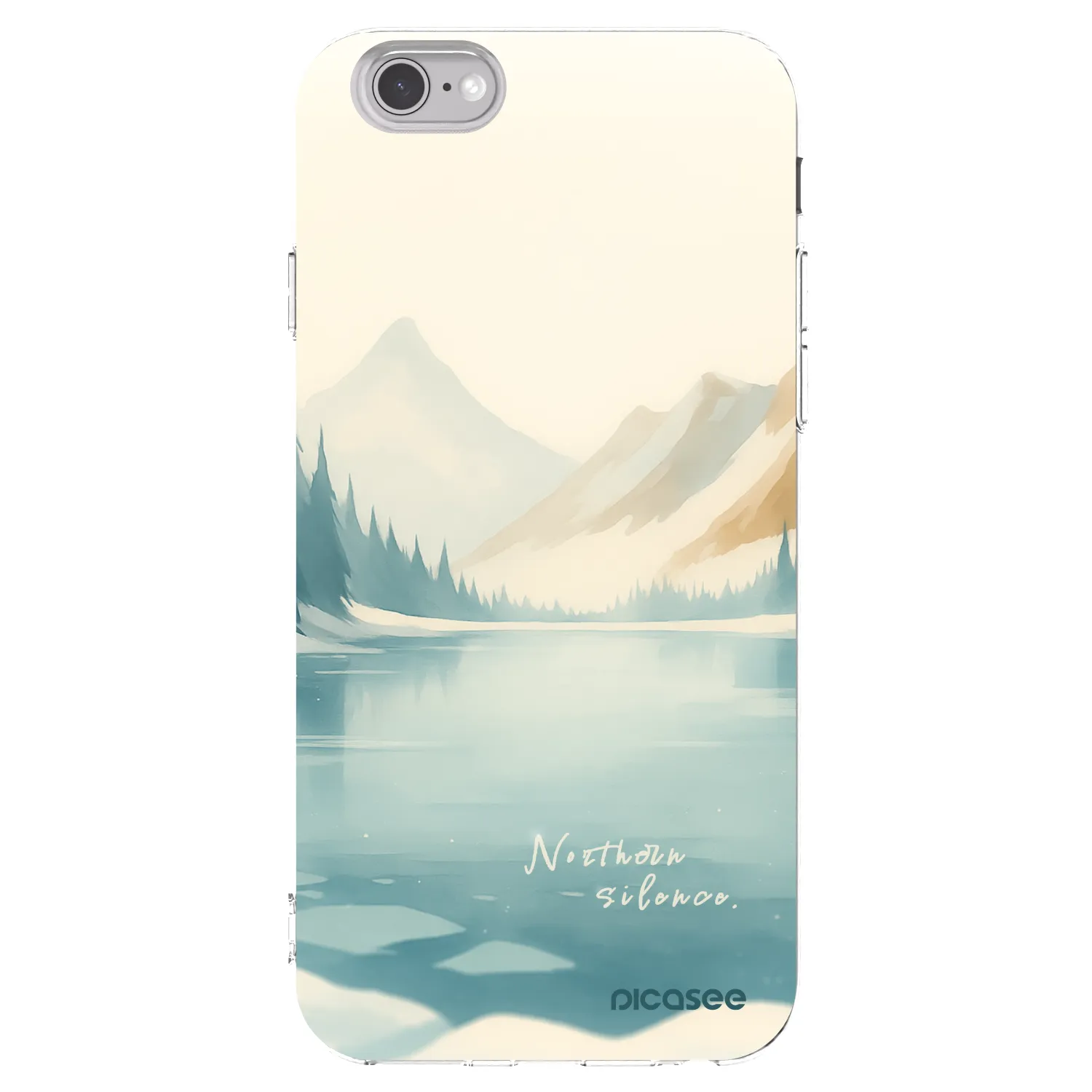 Picasee Apple iPhone 6/6S Hülle - Transparentes Silikon - NOTHERN SILENCE