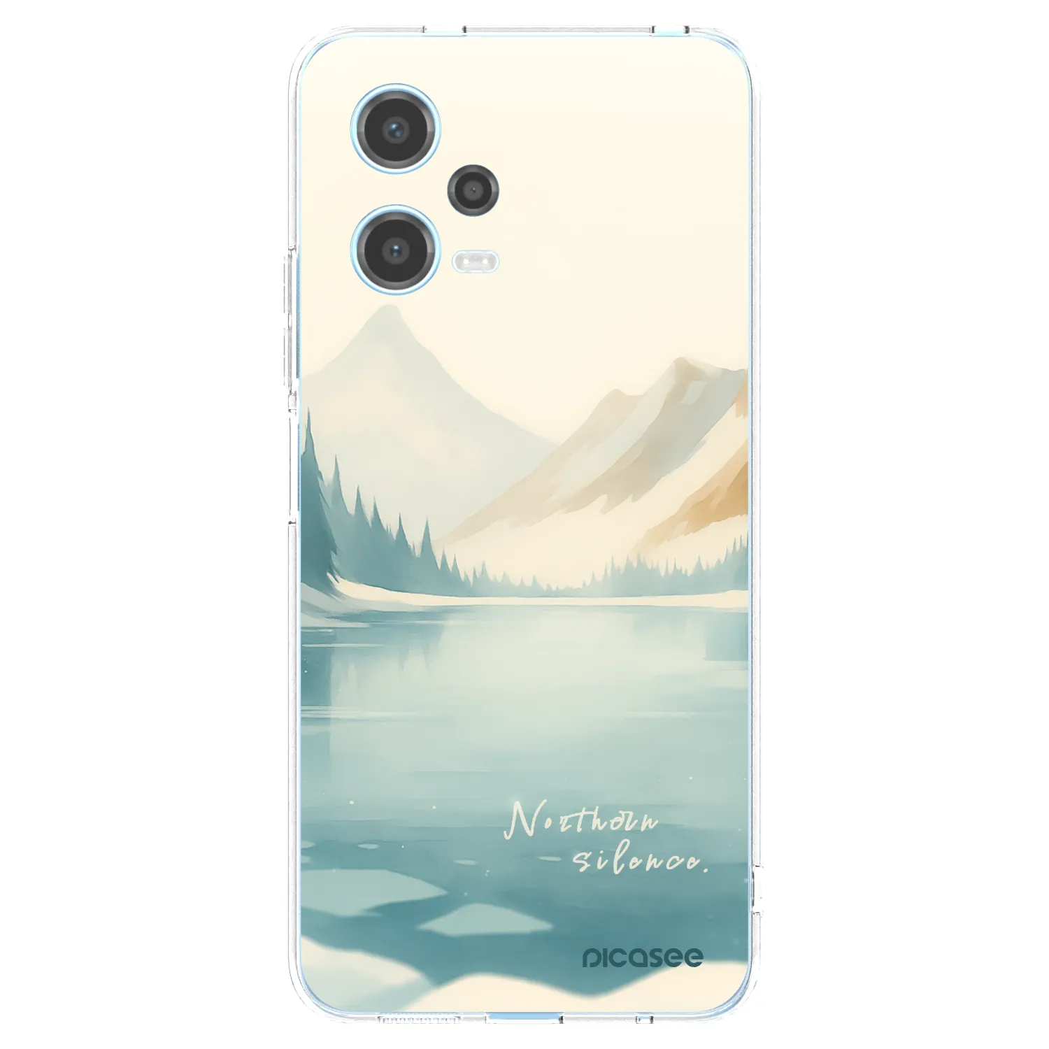 Picasee Xiaomi Redmi Note 12 5G Hülle - Transparentes Silikon - NOTHERN SILENCE