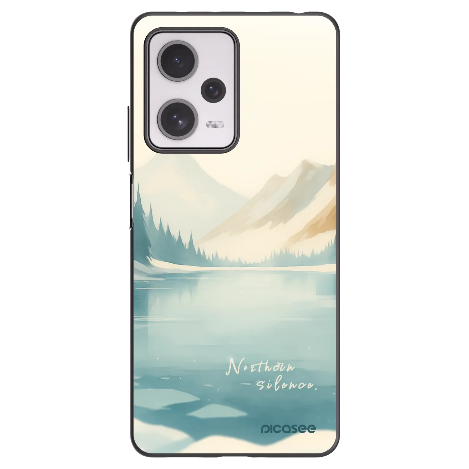 Picasee Xiaomi Redmi Note 12 Pro+ 5G Hülle - Schwarzes Silikon - NOTHERN SILENCE