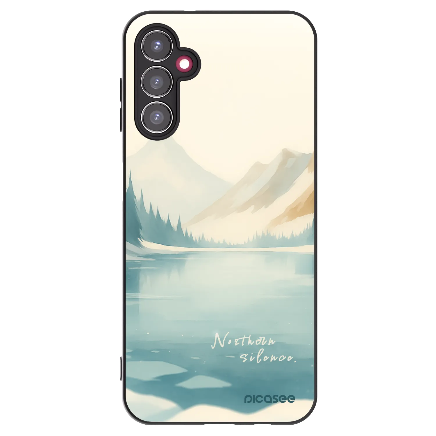 Picasee Samsung Galaxy A14 5G A146P Hülle - Schwarzes Silikon - NOTHERN SILENCE