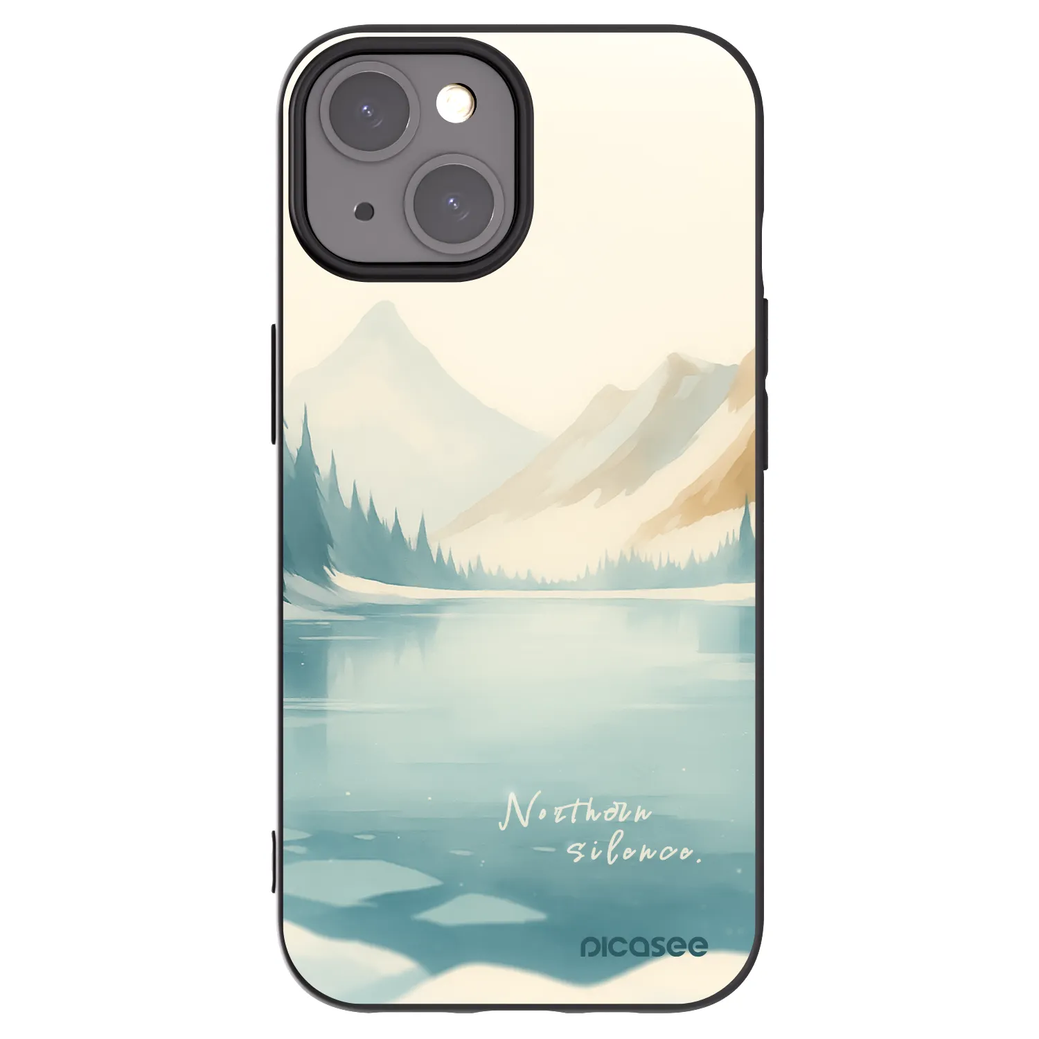 Picasee Apple iPhone 15 Hülle - Schwarzes Silikon - NOTHERN SILENCE
