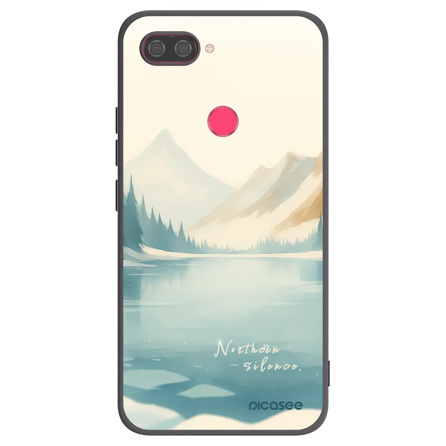 Picasee Xiaomi Mi 8 Lite Hülle - Schwarzes Silikon - NOTHERN SILENCE
