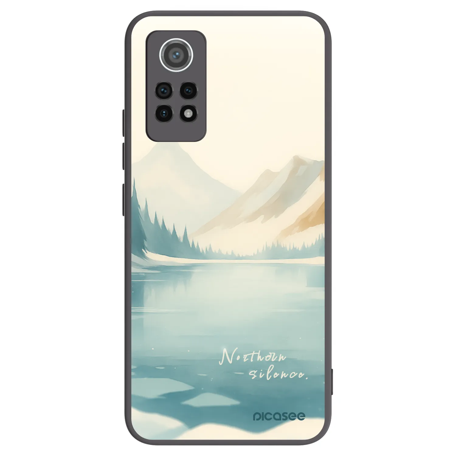 Picasee Xiaomi Redmi Note 12 Pro 4G Hülle - Schwarzes Silikon - NOTHERN SILENCE