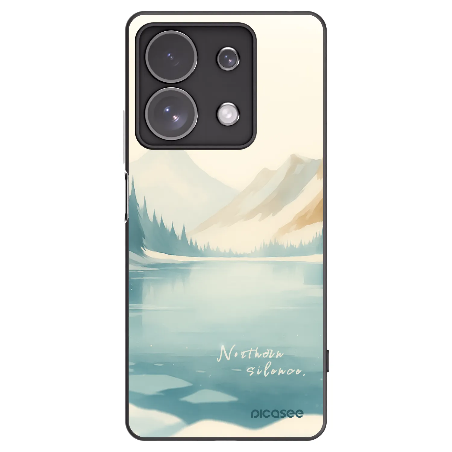 Picasee Xiaomi Redmi Note 13 Pro 4G Hülle - Schwarzes Silikon - NOTHERN SILENCE
