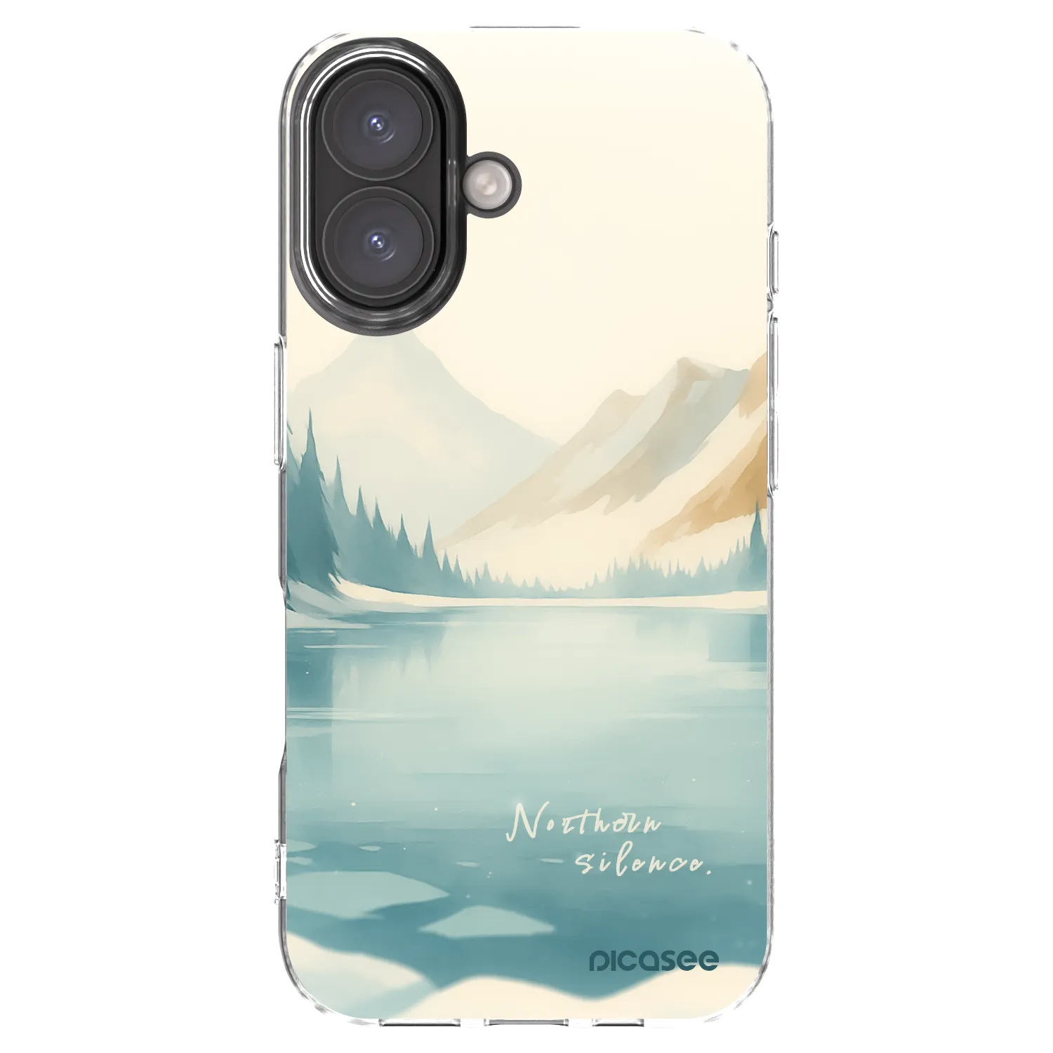 Picasee Apple iPhone 16 Hülle - Transparentes Silikon - NOTHERN SILENCE