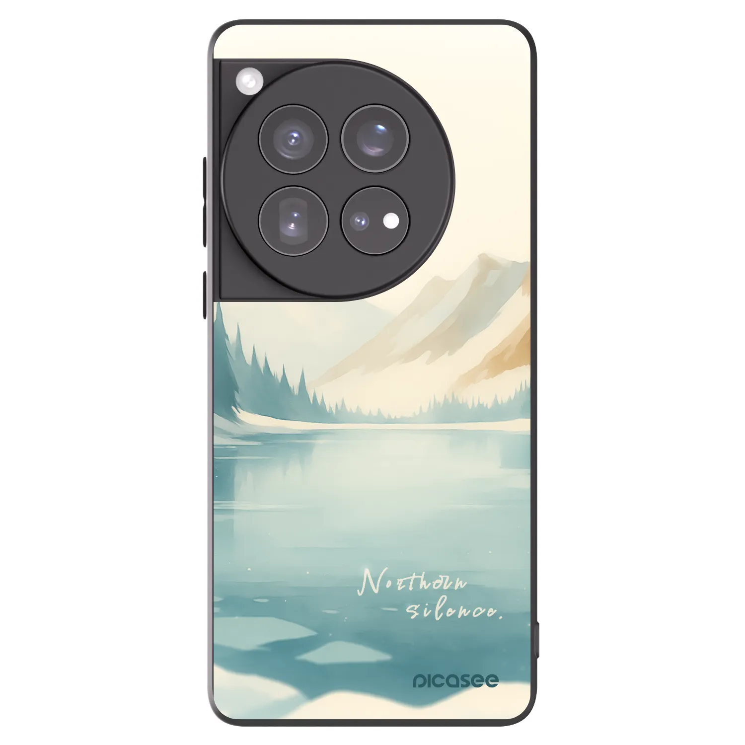 Picasee OnePlus 12 5G Hülle - Schwarzes Silikon - NOTHERN SILENCE