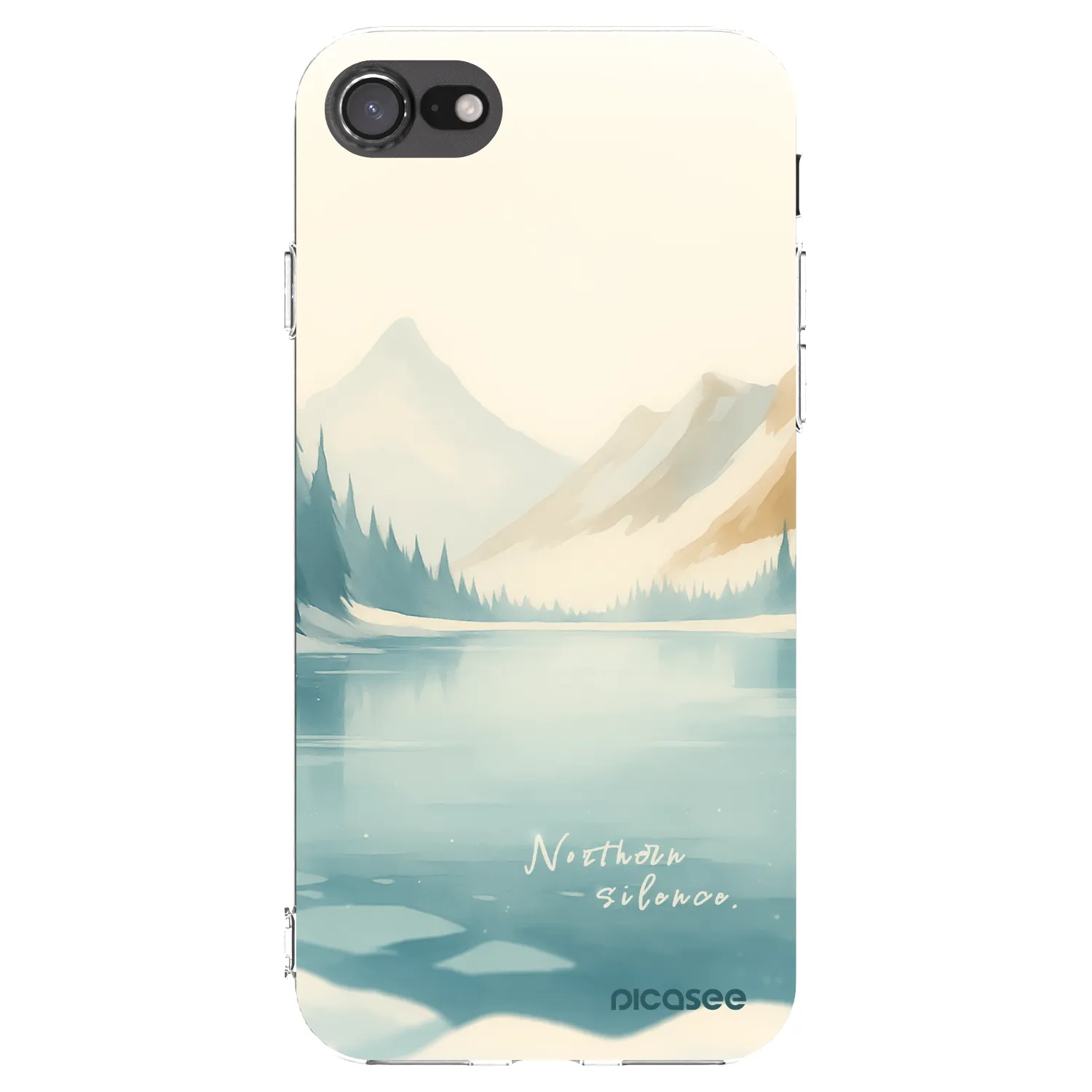 Picasee Apple iPhone 7 Hülle - Transparentes Silikon - NOTHERN SILENCE