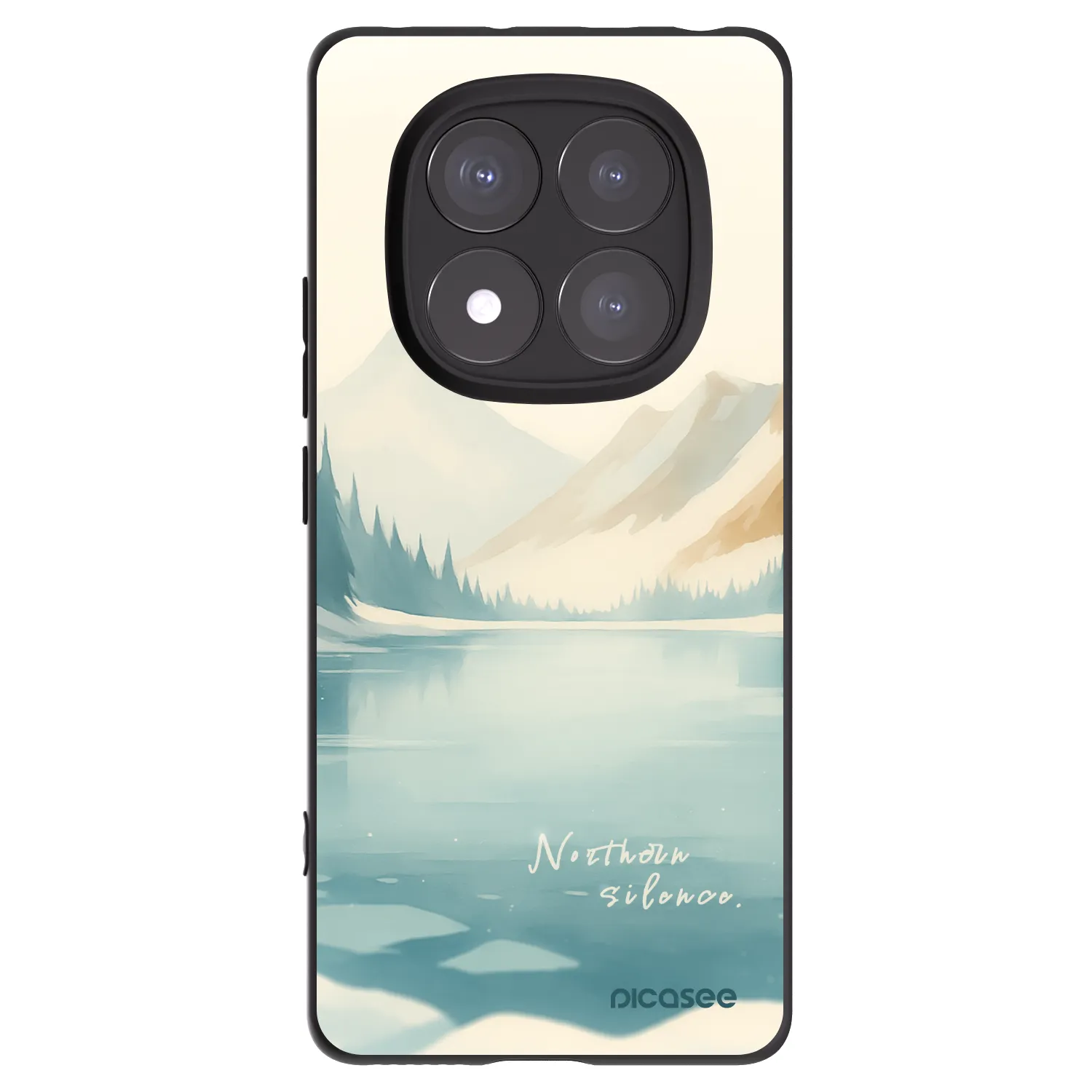 Picasee Xiaomi Redmi Note 14 Pro+ 5G Hülle - Schwarzes Silikon - NOTHERN SILENCE