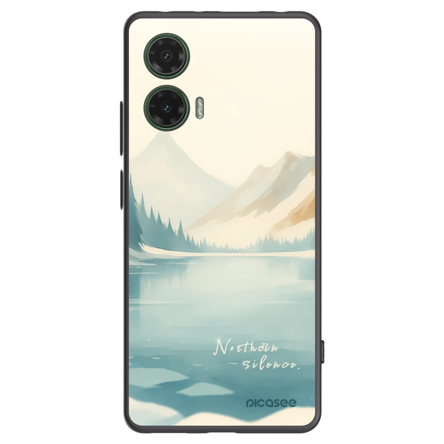 Picasee Motorola Moto G35 5G Hülle - Schwarzes Silikon - NOTHERN SILENCE