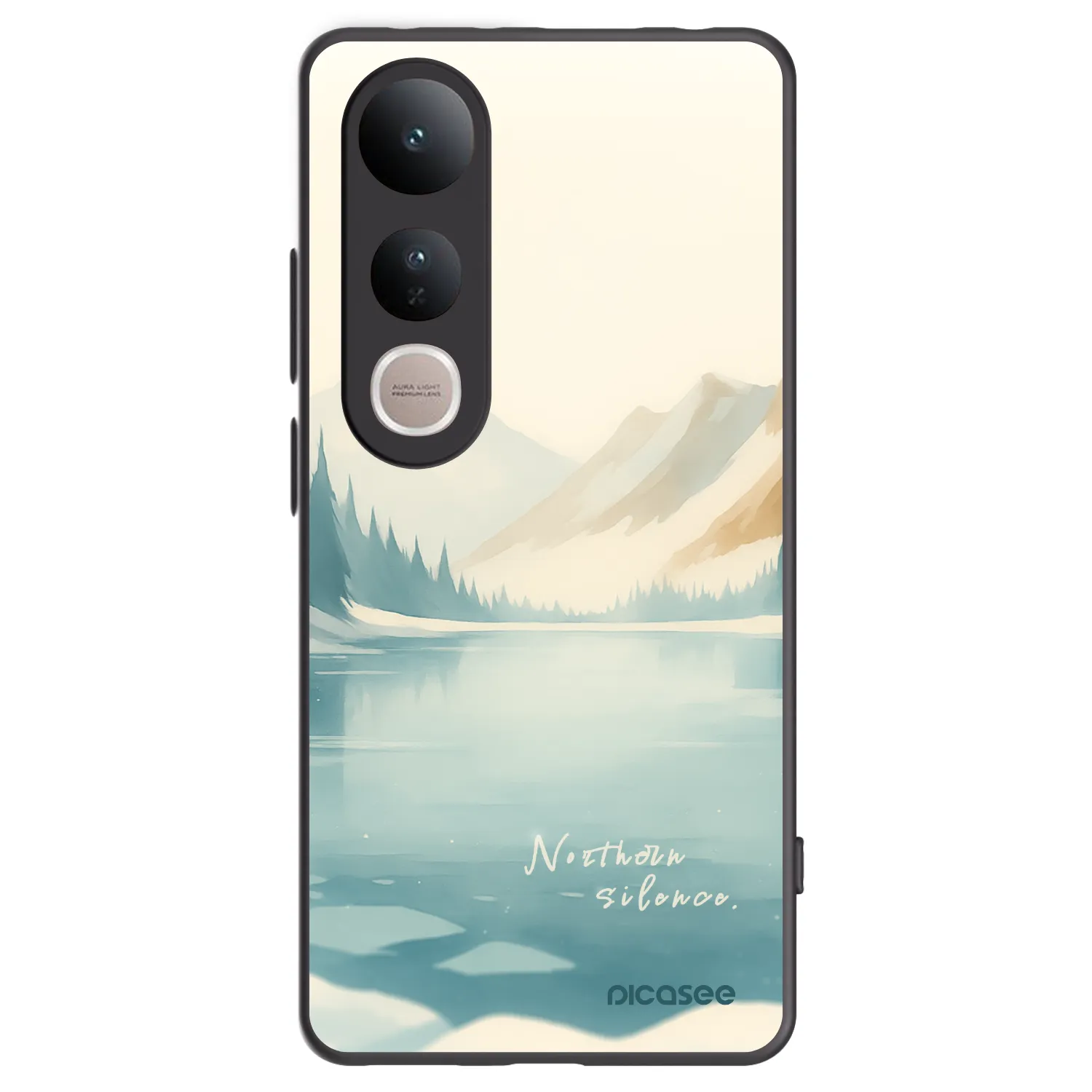 Picasee Vivo V50 Lite 5G Hülle - Schwarzes Silikon - NOTHERN SILENCE