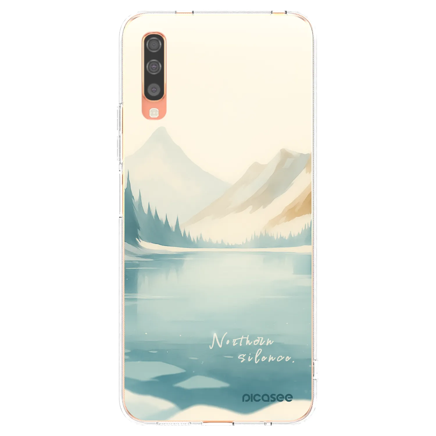 Picasee Samsung Galaxy A70 A705F Hülle - Transparentes Silikon - NOTHERN SILENCE