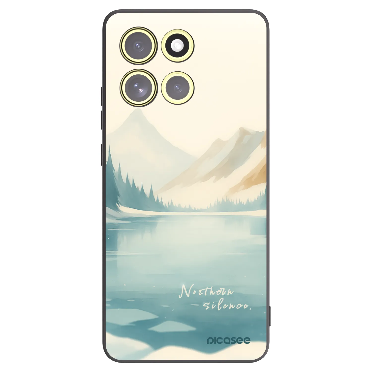 Picasee Motorola Moto G86 5G Hülle - Schwarzes Silikon - NOTHERN SILENCE