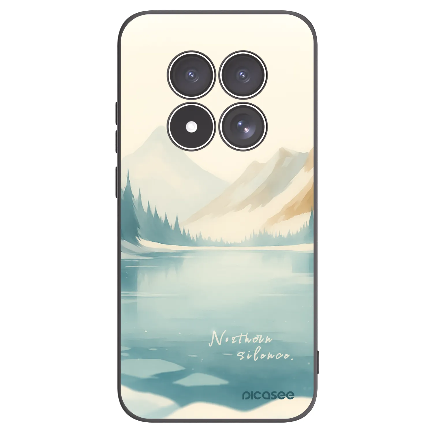 Picasee Xiaomi Redmi Note 15 Pro 4G Hülle - Schwarzes Silikon - NOTHERN SILENCE