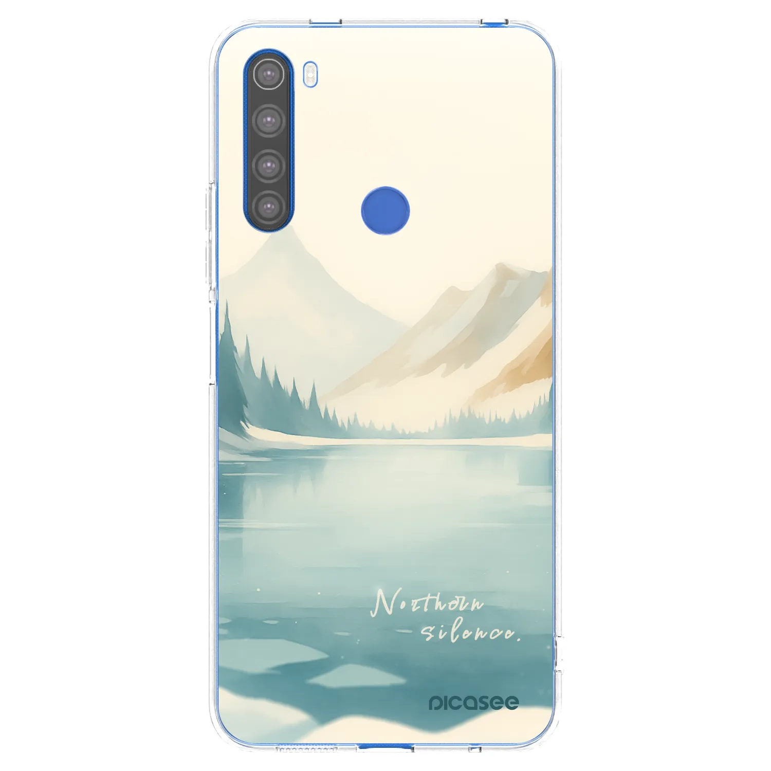Picasee Xiaomi Redmi Note 8T Hülle - Transparentes Silikon - NOTHERN SILENCE