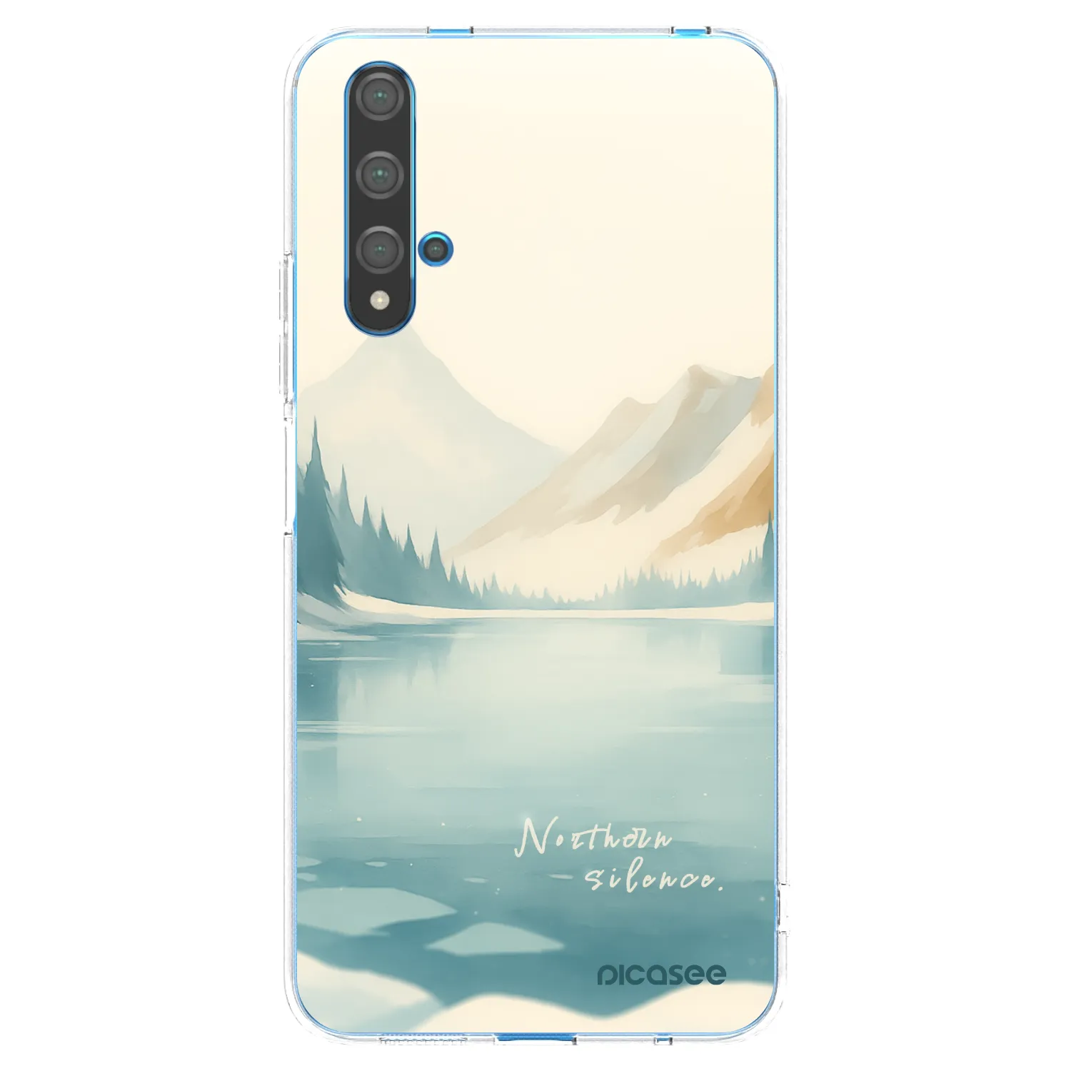 Picasee Huawei Nova 5T Hülle - Transparentes Silikon - NOTHERN SILENCE