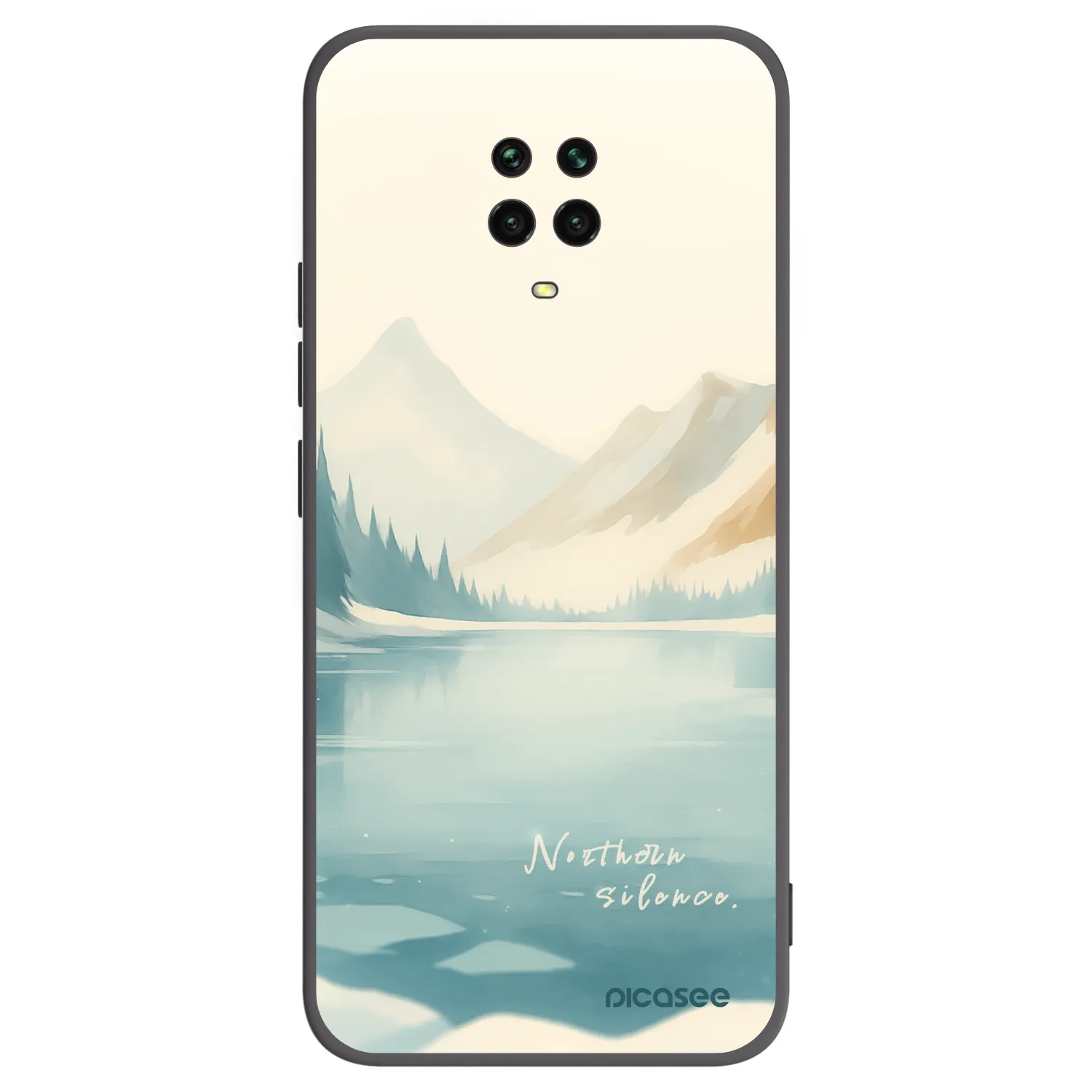 Picasee Xiaomi Redmi Note 9S Hülle - Schwarzes Silikon - NOTHERN SILENCE