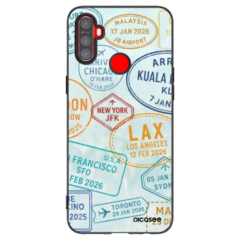 Picasee Realme 5 Hülle - Schwarzes Silikon - PASSPORT EDITION