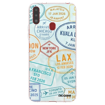 Picasee Samsung Galaxy A20s Hülle - Transparentes Silikon - PASSPORT EDITION