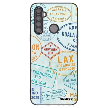 Picasee Realme 5 Hülle - Schwarzes Silikon - PASSPORT EDITION