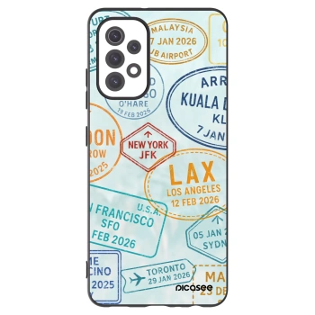 Picasee Samsung Galaxy A32 5G A326B Hülle - Schwarzes Silikon - PASSPORT EDITION