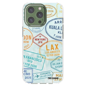 Picasee Apple iPhone 13 Pro Hülle - Transparentes Silikon - PASSPORT EDITION
