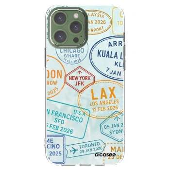 Picasee Apple iPhone 13 Pro Max Hülle - Transparentes Silikon - PASSPORT EDITION