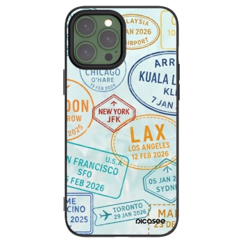 Picasee Apple iPhone 13 Pro Max Hülle - Schwarzes Silikon - PASSPORT EDITION