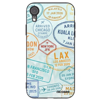 Picasee Apple iPhone 6 Plus/6S Plus Hülle - Schwarzes Silikon - PASSPORT EDITION
