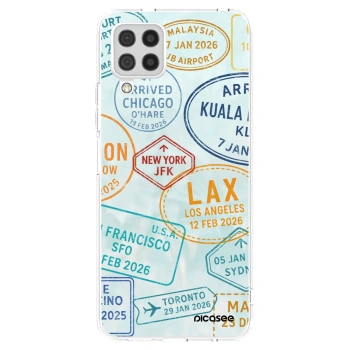 Picasee Samsung Galaxy A22 A225F 4G Hülle - Transparentes Silikon - PASSPORT EDITION