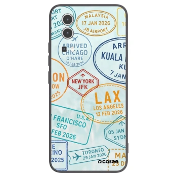 Picasee Vivo Y72 5G Hülle - Schwarzes Silikon - PASSPORT EDITION