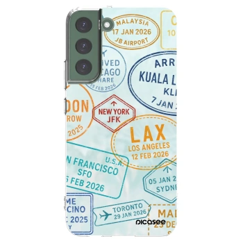 Picasee Samsung Galaxy S22+ 5G Hülle - Transparentes Silikon - PASSPORT EDITION