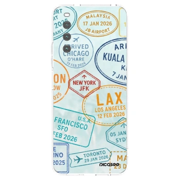 Picasee Sony Xperia 10 IV 5G Hülle - Transparentes Silikon - PASSPORT EDITION