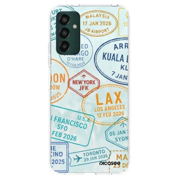 Picasee Samsung Galaxy M13 M135F Hülle - Transparentes Silikon - PASSPORT EDITION