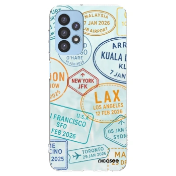 Picasee Samsung Galaxy A23 A235F 4G Hülle - Transparentes Silikon - PASSPORT EDITION