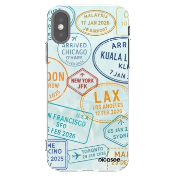 Picasee Apple iPhone X/XS Hülle - Transparentes Silikon - PASSPORT EDITION