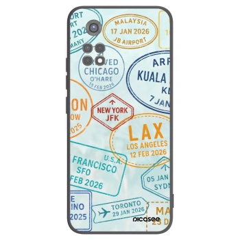 Picasee Xiaomi Redmi Note 11S 5G Hülle - Schwarzes Silikon - PASSPORT EDITION