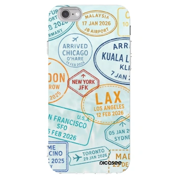 Picasee Apple iPhone 6/6S Hülle - Transparentes Silikon - PASSPORT EDITION