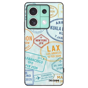 Picasee Xiaomi Redmi Note 13 5G Hülle - Schwarzes Silikon - PASSPORT EDITION