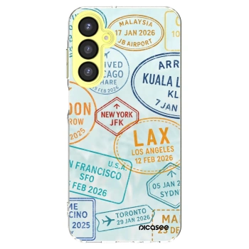 Picasee Samsung Galaxy A25 A256B 5G Hülle - Transparentes Silikon - PASSPORT EDITION