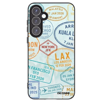 Picasee Samsung Galaxy A55 5G A556B Hülle - Schwarzes Silikon - PASSPORT EDITION