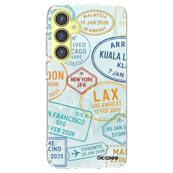 Picasee Samsung Galaxy A35 5G A356B Hülle - Transparentes Silikon - PASSPORT EDITION