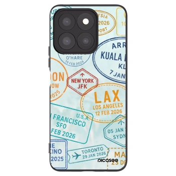 Picasee Honor X8b Hülle - Schwarzes Silikon - PASSPORT EDITION