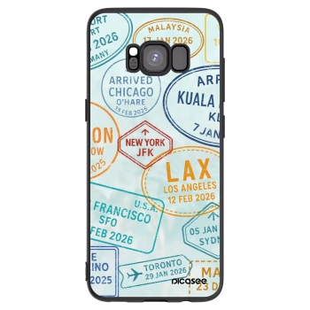 Picasee Samsung Galaxy S8 G950F Hülle - Schwarzes Silikon - PASSPORT EDITION