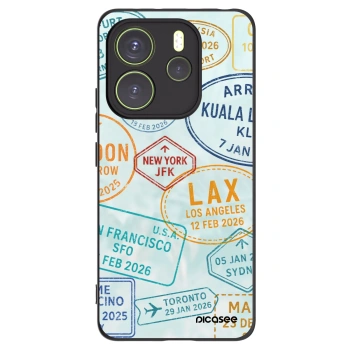 Picasee Xiaomi Redmi Note 14 4G Hülle - Schwarzes Silikon - PASSPORT EDITION