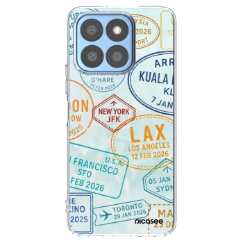 Picasee Honor X8c Hülle - Transparentes Silikon - PASSPORT EDITION